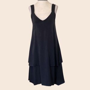 Maison Martin Margiela Black Layered Mini Slip Dress Size 42